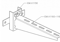 Основание одиночной полки с полками K1160-1163